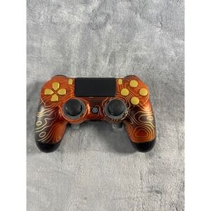 SCUF Infinity 4PS Pro PS4 Controller Orange Topo Map Gold Buttons SG403-02